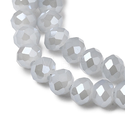 Electroplate Glass Beads Strands X-GLAA-K027-PL-A08-A-1