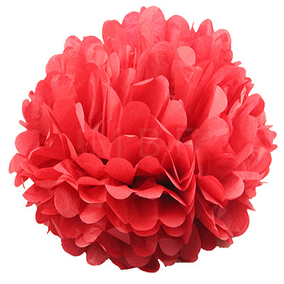 Paper Flower Balls AJEW-WH0006-25cm-M-1