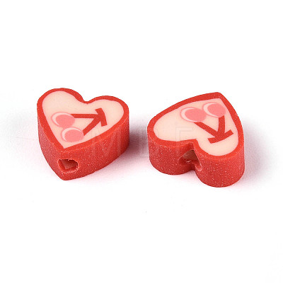 Handmade Polymer Clay Beads CLAY-T023-16-1
