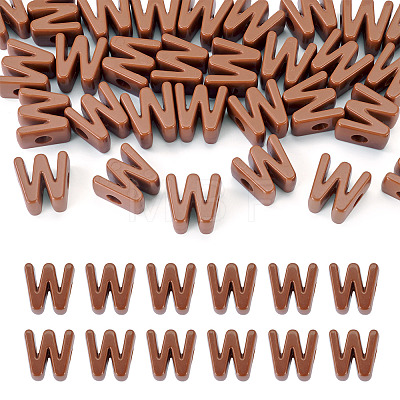 Opaque Acrylic European Beads LS-OACR-TAC0019-006W-1