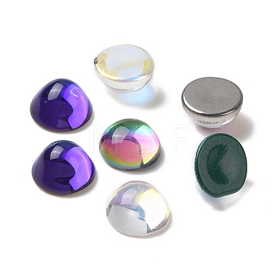 Transparent K9 Glass Cabochons GGLA-L029-03B-M01-1