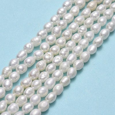 Natural Cultured Freshwater Pearl Beads Strands PEAR-J006-08C-01-1