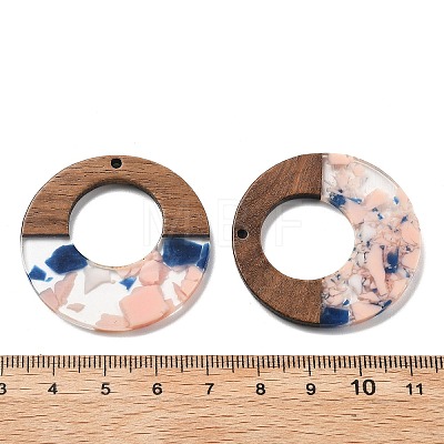 Resin and Walnut Pendants FIND-R051-13E-1