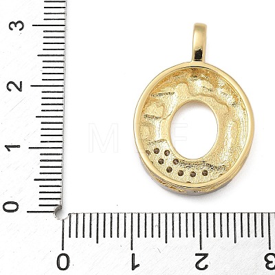 Brass Micro Pave Cubic Zirconia Pendants KK-B126-02G-O-1