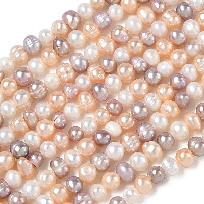 Natural Cultured Freshwater Pearl Beads Strands PA-CBAC463-05-1
