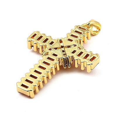 Rack Plating Real 18K Gold Plated Brass Pendants KK-B077-20G-01-1