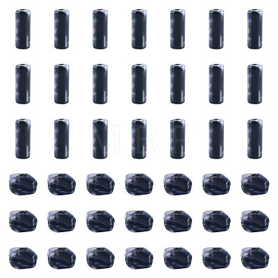 90Pcs 2 Styles Opaque Acrylic Imitation Gemstone Beads OACR-TA0005-14A-1