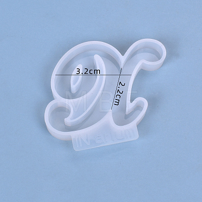 Letter DIY Silicone Molds X-DIY-I034-08X-1