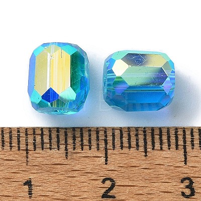 AB Color Plated Glass Beads GLAA-F108-12B-11-1
