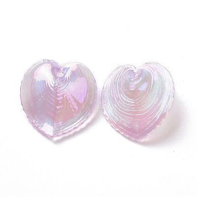 UV Plating Rainbow Iridescent Acrylic Pendants OACR-C003-08D-1