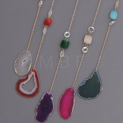 Acrylic Sun Pendant Decorations HJEW-D302-06-1