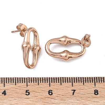 6 Pairs 304 Stainless Steel Stud Earrings EJEW-C180-01-1
