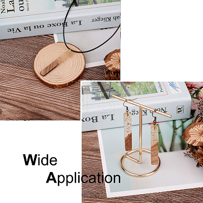 Resin & Walnut Wood Big Pendants RESI-TAG0001-02-1