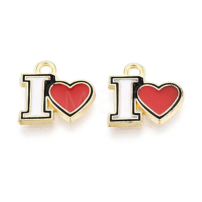 Alloy Enamel Pendants ENAM-T024-94A-G-1
