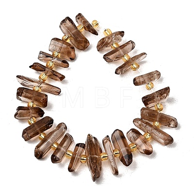 Natural Quartz Crystal Beads Strands G-F800-E14-1