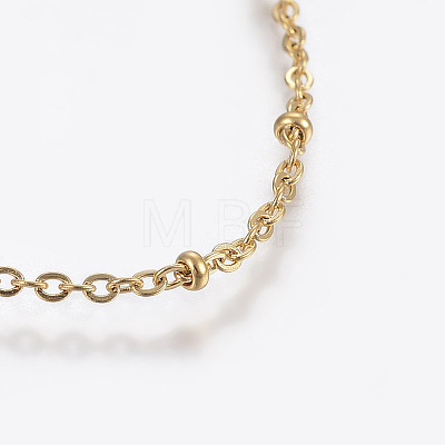 304 Stainless Steel Anklets X-AJEW-H013-05G-1