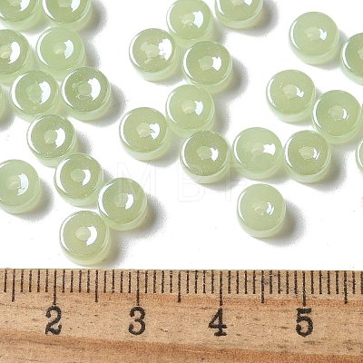 Imitation Jade & Luster Glass Seed Beads SEED-E001-J3x6mm-A03-1