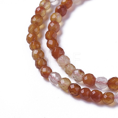 Natural Agate Beads Strands G-F596-35-3mm-1