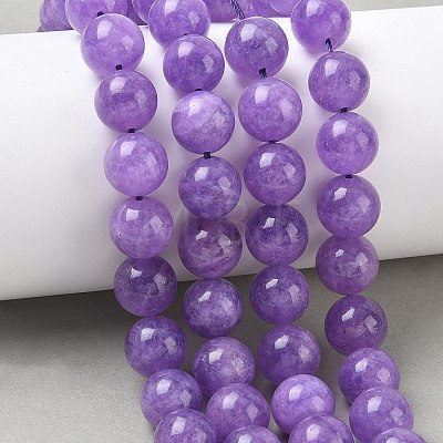 Dyed Natural Malaysia Jade Beads Strands G-G021-01D-01-1