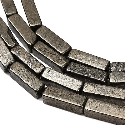 Natural Gold Pyrite/Golden Pyrite Beads Strands G-F833-I01-01-1