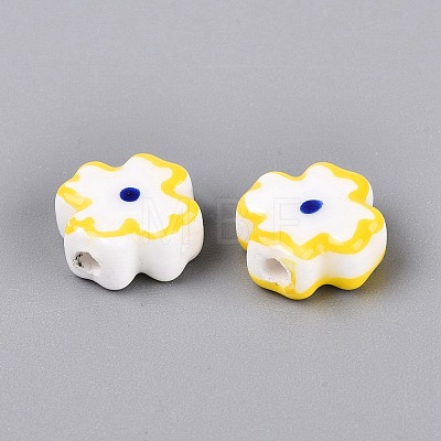Handmade Porcelain Beads PORC-N012-15E-1