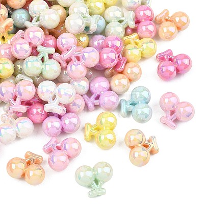Luminous UV Plating Opaque Acrylic Beads MACR-K361-38-1