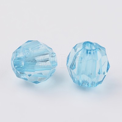 Transparent Acrylic Beads X-DB8mmC-28-1