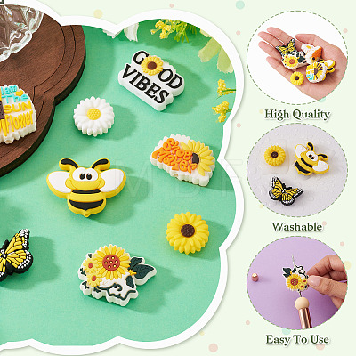 DIY Sunflower Beads Findings Kits DIY-TA0014-81-1