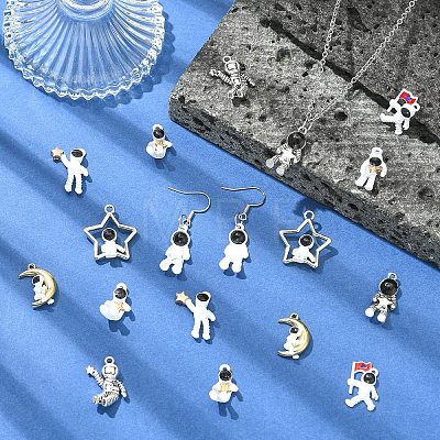 18Pcs 9 Styles Alloy Pendants FIND-YW0012-14-1