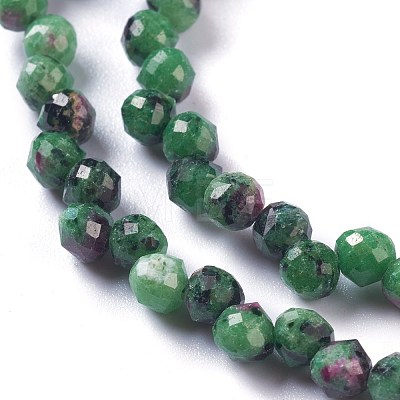 Natural Ruby Zoisite  Beads Strands G-H243-16-1