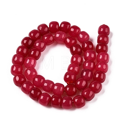 Dyed Natural White Jade Beads Strands G-T138-S14-1