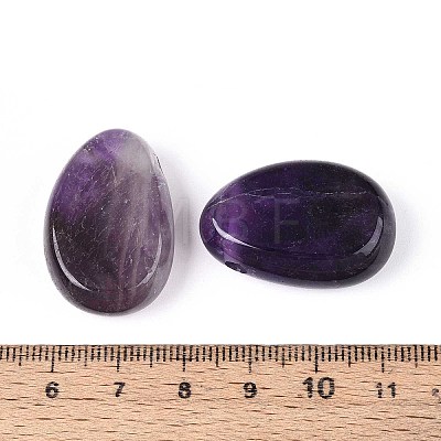 Natural Amethyst Pendants G-N349-08E-1