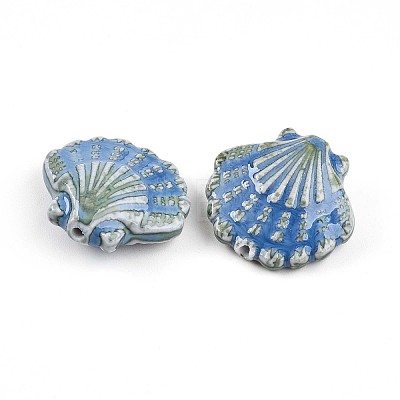 Handmade Porcelain Beads PORC-N009-01C-1