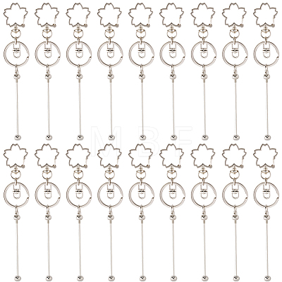 10Pcs Alloy Keychain Clasps KEYC-SC0001-79C-1