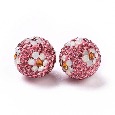 Polymer Clay Rhinestone Beads LS-RB-L029-03K-1