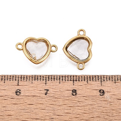 304 Stainless Steel Glass Connector Charms STAS-Q119-02G-1