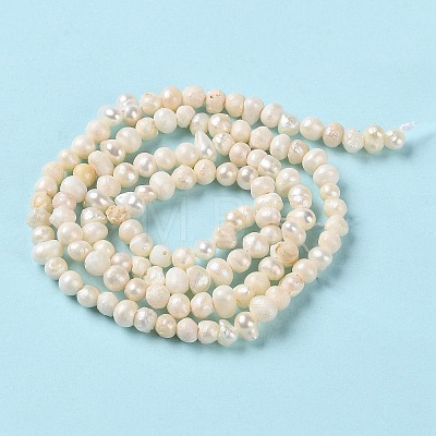 Natural Cultured Freshwater Pearl Beads Strands PEAR-E018-46-1