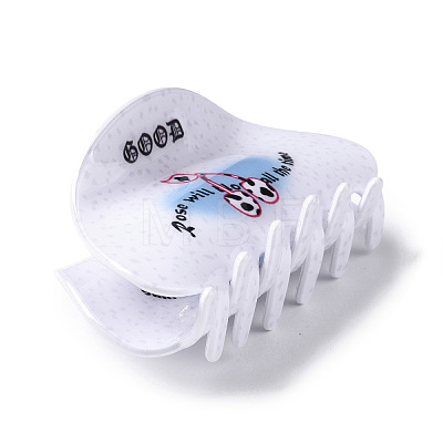 Cherry Pattern PVC Claw Hair Clips LS-PHAR-M013-02G-1