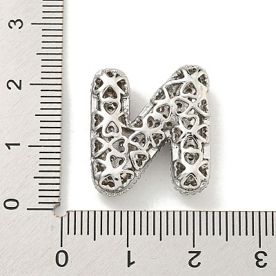 Platinum Plated Brass Micro Pave Cubic Zirconia Pendants KK-L073-001P-N-1