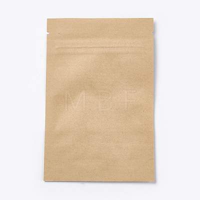 Kraft Paper Zip Lock bag OPP-WH0003-01A-1