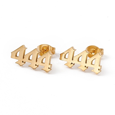 Number Earrings LS-EJEW-F286-01A-G-1