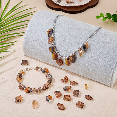 125G Gradient Color Transparent Glass Beads GLAA-TA0003-58C-1