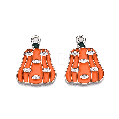 Halloween Theme Alloy Enamel Pendants ENAM-T020-08D-1