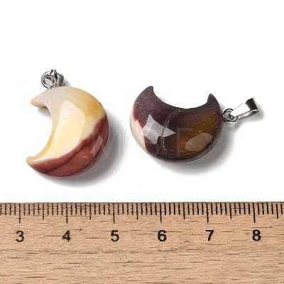 Natural Mookaite Pendants G-H035-01P-06-1