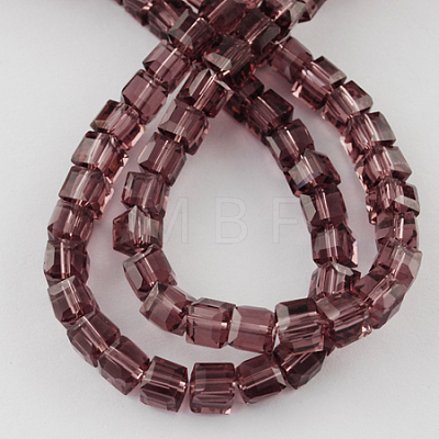 Glass Bead Strands GLAA-R041-8x8mm-10-1