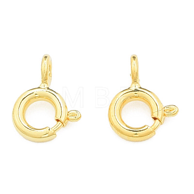 Brass Spring Ring Clasps KK-N259-10-1