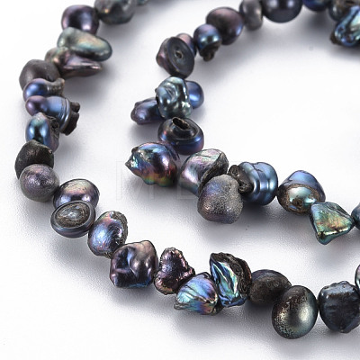 Natural Keshi Pearl Beads Strands PEAR-S021-005A-1