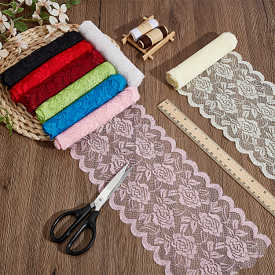 16 Yards 8 Colors Nylon Lace Trim OCOR-NB0002-67-1