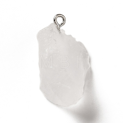 Raw Rough Natural Quartz Crystal Pendants G-A028-01H-1