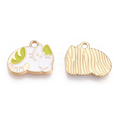 Alloy Enamel Pendants ENAM-T009-45A-RS-1